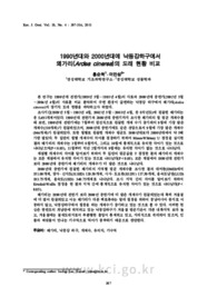 1990년대와 2000년대에 낙동강하구에서 왜가리(Ardea cinerea)의 도래 현황 비교