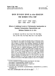 왕대의 첨가수준이 반추위 in vitro 발효성상과 메탄 발생량에 미치는 영향