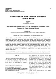 스프레이 코팅법으로 제조된 CNT/PVDF 압전 복합막의 자기분극 메커니즘