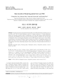 New records of flowering plants from Lao PDR