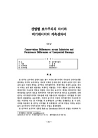 산업별 보수주의의 차이와 비기대이익의 지속성차이