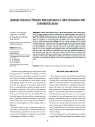 Cytologic Features of Prostatic Adenocarcinoma in Urine: Comparison with Urothelial Carcinoma
