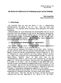 Die Flexion der Zahlwoerter im Verbindung mit pol- und die Ordinalia