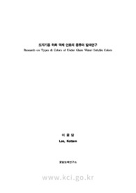 도자기용 하회 액체 안료의 종류와 발색연구 (Research on Types & Colors of Under Glaze Water-Soluble Colors)
