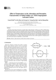 Effect of Temperature om the Adsorption and Desorption Characteristics of Methyl Iodide over TEDA-Impregnated Activated ..