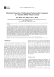 Mechanical Properties of Unidirectional Carbon-carbon Composites
