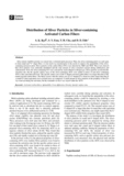 Distribution of Silver Particles in Silver-containing Activated Carbon Fibers
