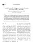 Oxidation Resisitant SiC Coating for carbon/carbon Composites