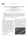 A Structural Study of the Activated Carbon Fibers as a Function of Activation Degrees