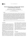Monitoring Failure Behaviour of Pultruded CFER Composites  by Electrical Resistance Measurement