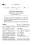 Application of Taguchi Methodology for Optimization of Parameters of CVD Influencing Formation of a Desired Optical Band..