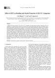 Effect of HTT on Bending and Tensile Properties of 2D C/C Composites