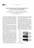 Fabrication of Electrospun Carbon Nanocomposite Fibers from PAN and PAA Blended Solutions