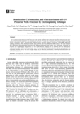 Stabilization, Carbonization, and Characterization of PAN Precursor Webs Processed by Electrospinning Technique