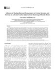 Influence of Heating Rate and Temperature on Carbon Structure and Porosity of Activated Carbon Spheres from Resole-type ..