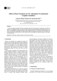 Effect of Heat Treatment on CO2 Adsorption of Ammonized Graphite Nanofibers