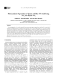 Photocatalytic Degradation of Quinol and Blue FFS Acid Using TiO2 and Doped TiO2