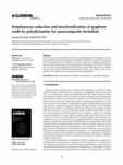 Simultaneous reduction and functionalization of graphene oxide by polyallylamine for nanocomposite formation