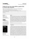 Flexible NO2 gas sensor using multilayer graphene films by chemical vapor deposition (Flexible NO2 gas sensor using mult..