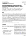 Electrical percolation and fluidity of conductive recycled mortar cement: graphite powder: recycled sand with addition o..
