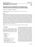Experimental analysis and optimization on machining of coated carbon fiber and nanoclay reinforced aluminum hybrid compo..