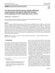 Two‑dimensional materials based on negative differential transconductance and negative differential resistance for the a..