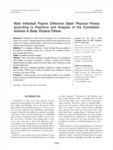Male Volleyball Players Difference Basic Physical Fitness according to Positions and Analysis of the Correlation between..