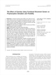 The Effect of Exercise Using Functional Movement Screen on Proprioceptive Sensation and Flexibility