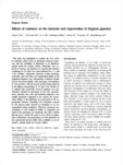 Effects of cadmium on the behavior and regeneration of Dugesia japonica