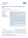 Optimization of the in vitro fertilization system in pigs