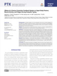 Effects of a Posture Correction Feedback System on Upper Body Posture, Muscle Activity, and Fatigue During Computer Typi..