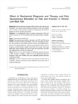 Effect of Mechanical Diagnosis and Therapy and Pain Neuroscience Education on Pain and Function in Chronic Low Back Pain