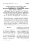Seed and Germination Characteristics of Allium koreanum H.J. Choi & B.U. Oh for Effective Propagation