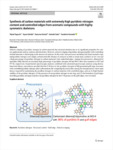 Synthesis of carbon materials with extremely high pyridinic‑nitrogen content and controlled edges from aromatic compound..