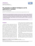 The principles of artificial intelligence and its applications in dentistry