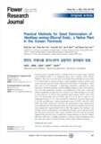 Practical Methods for Seed Germination of Neolitsea sericea (Blume) Koidz., a Native Plant in the Korean Peninsula