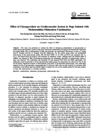 Effect of Glycopyrrolate on Cardiovascular System in Dogs Sedated with Medetomidine-Midazolam Combination