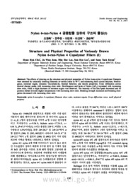 Nylon 6-ran-Nylon 4 공중합물 섬유의 구조와 물성(I)