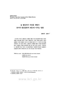 숲 활동에서 자연물 체험이유아의 환경친화적 태도에 미치는 영향