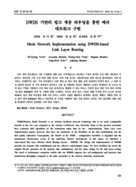 DWDS 기반의 링크 계층 라우팅을 통한 메쉬 네트워크 구현