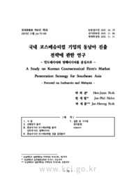 국내 코스메슈티컬 기업의 동남아 진출 전략에 관한 연구 - 인도네시아와 말레이시아를 중심으로 -
