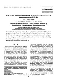 방사선 조사된 터머릭의 혼합비율에 따른 Photostimulated Luminescence 및 Thermoluminescence 분석 특성