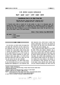 우측 흉벽에 발생한 탄력섬유종