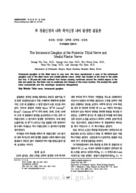 후 경골신경과 내측 족저신경 내에 발생한 결절종