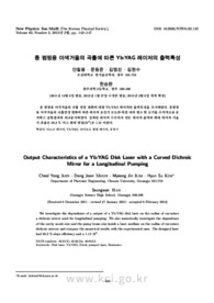 종 펌핑용 이색거울의 곡률에 따른 Yb:YAG 레이저의 출력특성