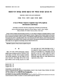 광범위 하지 병변을 동반한 원발성 피부 역형성 대세포 림프종 1예
