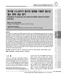 영가철 나노입자가 충진된 컬럼을 이용한 질산성 질소 환원 성능 평가