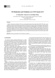 NO Reductoin and Oxidation over PAN based-ACF