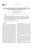 Synthesis and Characterization of Three-dimensional Polymer Prduced by Mutual Condensation of Ethylenediamine and C60