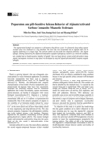 Preparation and pH-Sensitive Release Behavior of Alginate/Activated Carbon Composite Magnetic Hydrogels